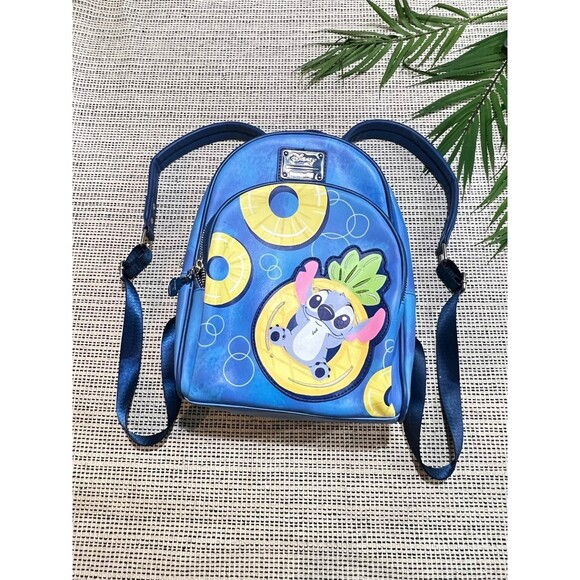 Loungefly Disney Lilo And Stitch Pineapple Floaty Stitch Mini Backpack - Picture 1 of 12